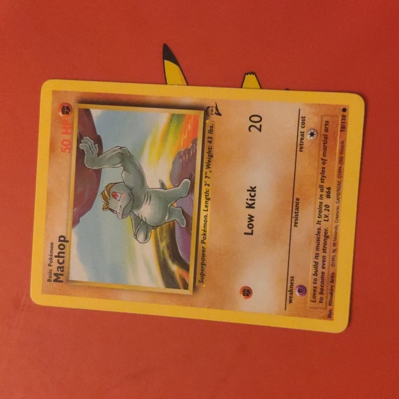 Pokemon 2nd Edition 1995 Machop 1990s Base Set - Picture 3 of 6
